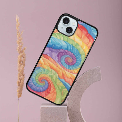 iPhone 15 Plus Case — Tie Dye Swirls Tie Dye Swirls, Custom Printed Phone Case