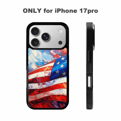 iPhone 17 Pro Case — Usa Flag Stars And Stripes Galaxy, Personalized Phone Case