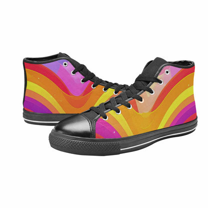 MEN'S Rainbow Pride High Top Canvas Grunge Shoes
