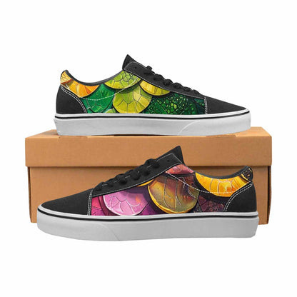WOMEN'S Reptile Scale Lace-Up Canvas Dreamcore Custom Shoes