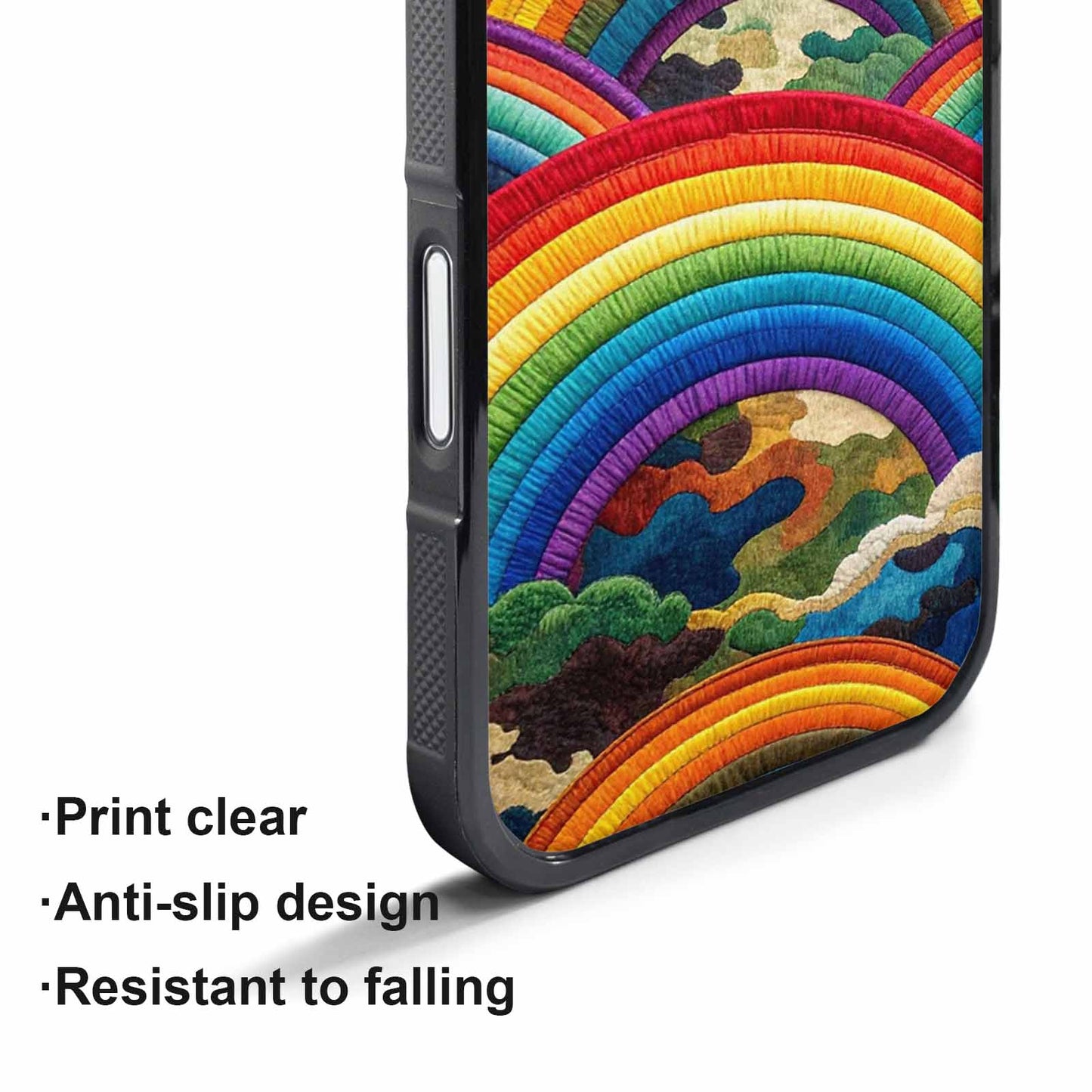 iPhone 17 Pro Case — Vivid Camo Rainbow Arc Camo, Original Design Phone Case