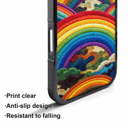 iPhone 17 Pro Case — Vivid Camo Rainbow Arc Camo, Original Design Phone Case