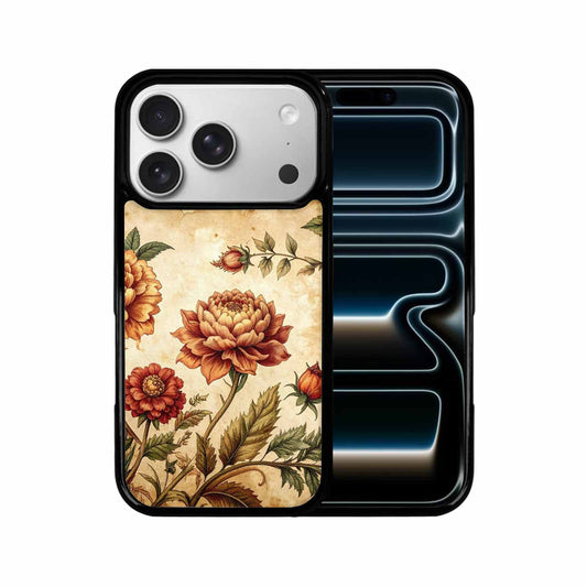 iPhone 17 Pro Case — Vintage Botanical Art Pattern Floral, Custom Print Case Cover