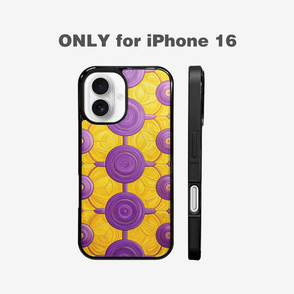 iPhone 16 Case — Intersex Flag Color Theme Small Rainbow, Unique Phone Case Design