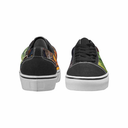 WOMEN'S Halloween Canvas Lace-Up Neon Fantasy Custom Sneakers