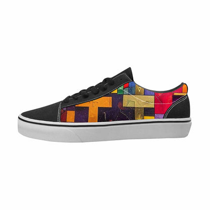 WOMEN'S Jesus Canvas Wearable Art Vibrant Chaos Original Art Sneakers