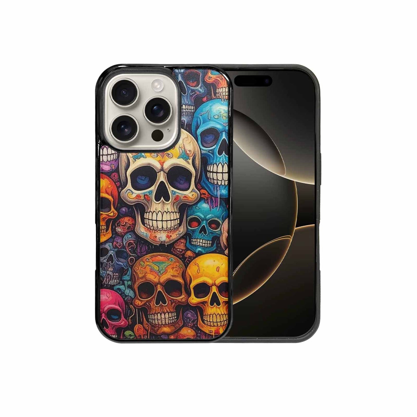 iPhone 16 Pro Case — Skulls General Skulls Pattern, Custom Made Phone Cover