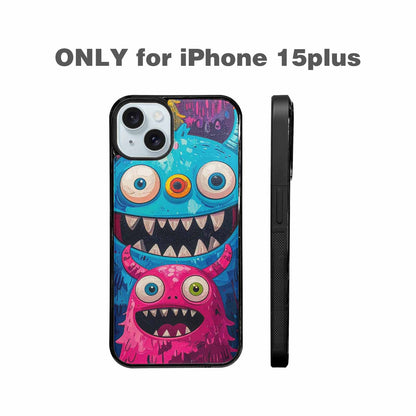 iPhone 15 Plus Case — Goofy Cartoon Monster, Original Design Phone Case