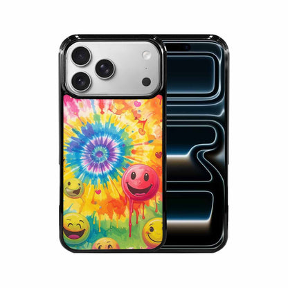 iPhone 17 Pro Max Case — Smiley Facessmiley Faces Tie Original Art, Custom Print Case Cover