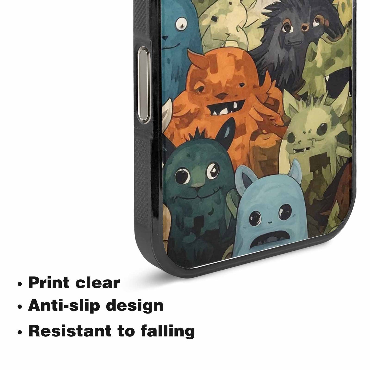 iPhone 15 Pro Max Case — Monsters Camomonsters Pattern Gsw, Custom Art Phone Cover