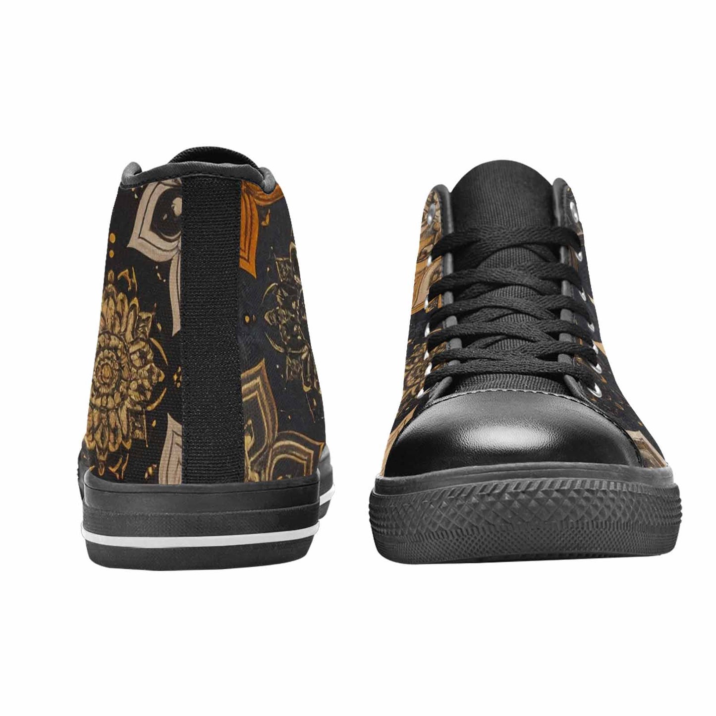 MEN'S Mandala High Top Canvas Vivid Custom Sneakers