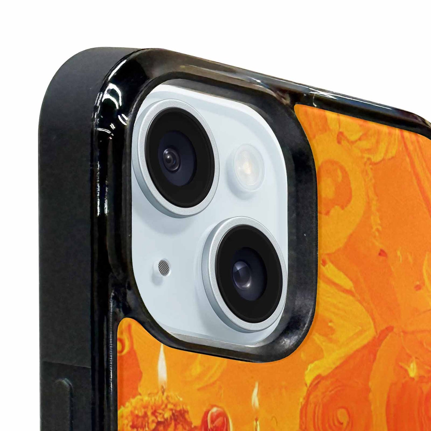 iPhone 15 Plus Case — Marigold Day Of The Dead Marigold, Unique Phone Case Design