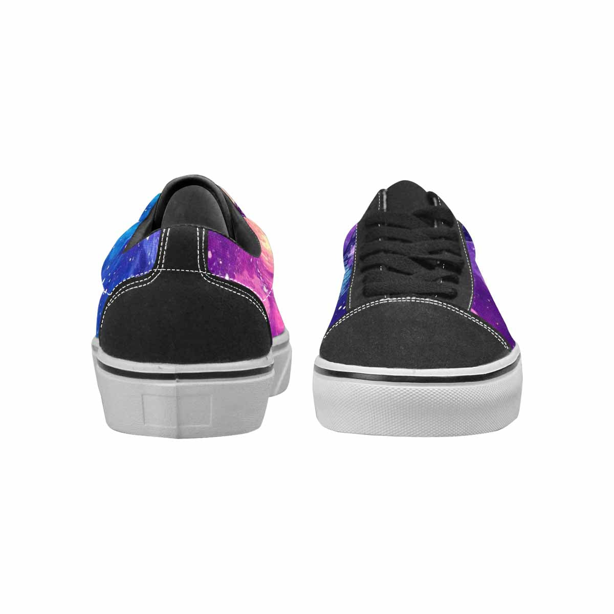 MEN'S Galaxy Snake Print Canvas Lace-Up Neon Fantasy Shoes