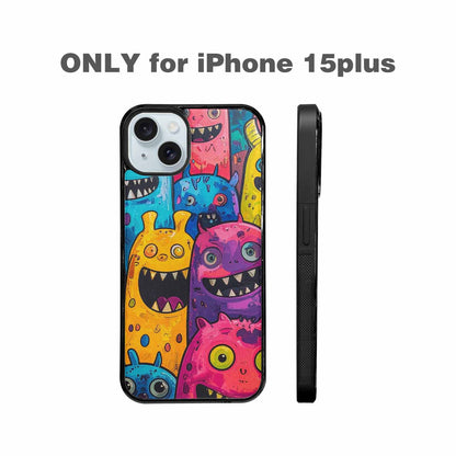 iPhone 15 Plus Case — Goofy Cartoon Monster, Personalized Phone Case
