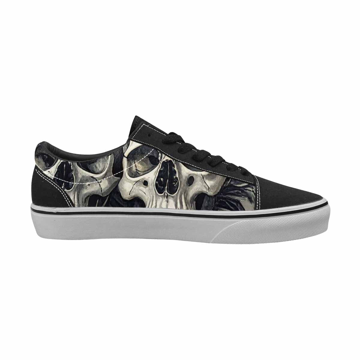 WOMEN'S Skulls - Classic Canvas Lace-Up Vivid Shoes