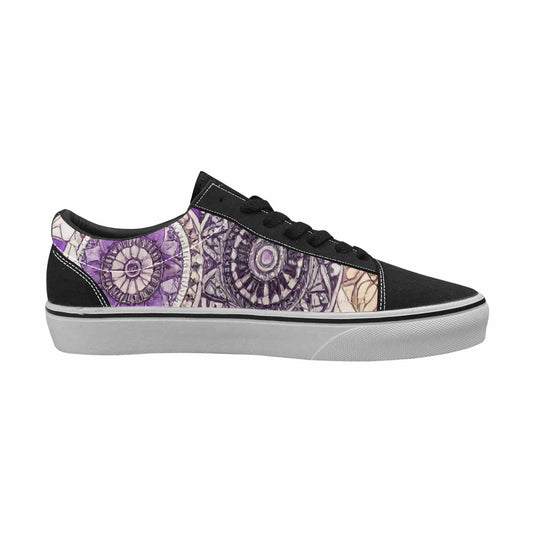 WOMEN'S Mandala Canvas Lace-Up Vivid Custom Sneakers
