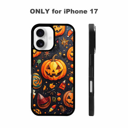 iPhone 17 Case — Small Halloween Pattern, Randomly Original Art, Custom Made Phone Cover