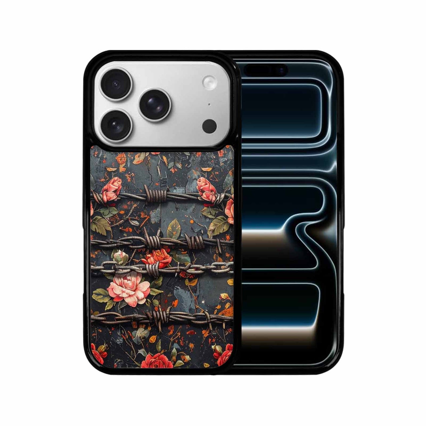 iPhone 17 Pro Case — Small Barbed Wire And Chain Original, Custom Print Case Cover