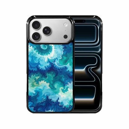 iPhone 17 Pro Max Case — Tie Dye Ocean Blues Tie Dye, Customized Protective Case