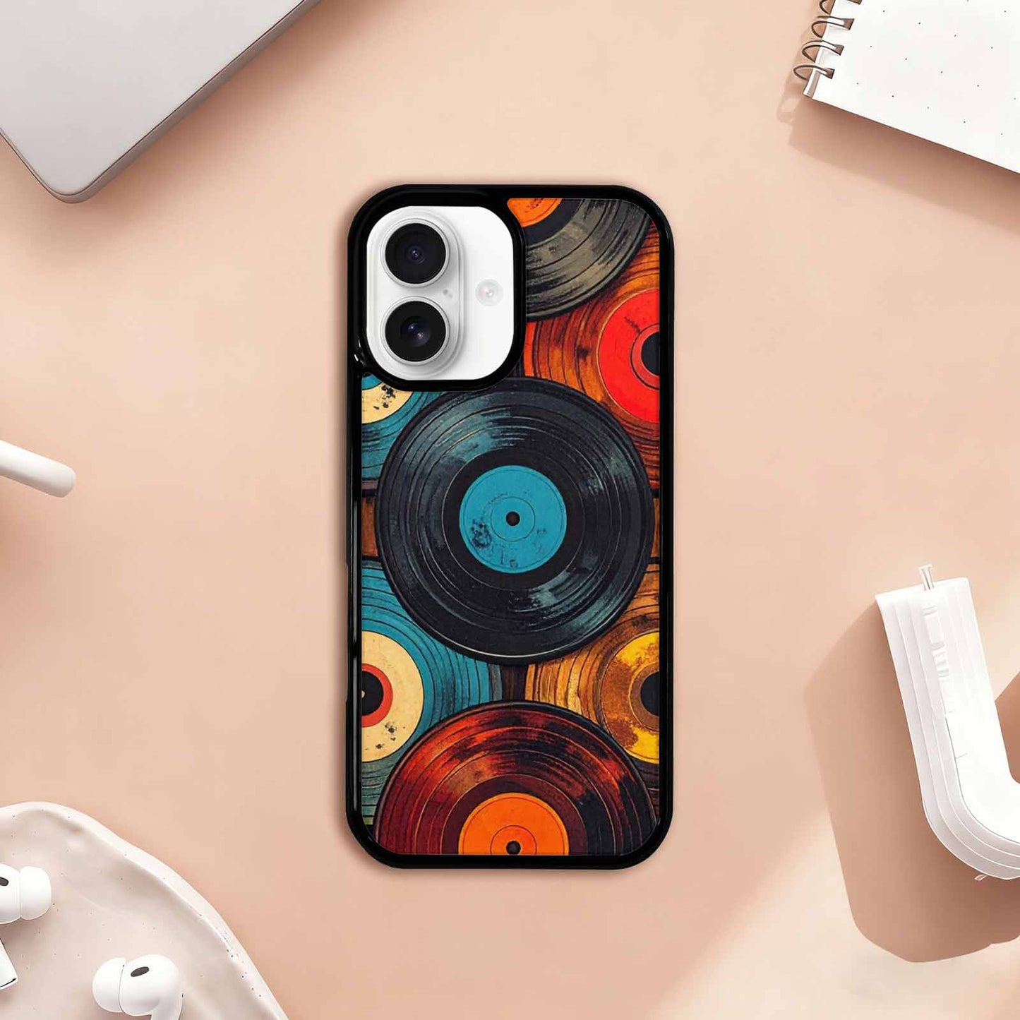 iPhone 17 Case — Retro Wood Grain Retro Vintage, Custom Phone Case