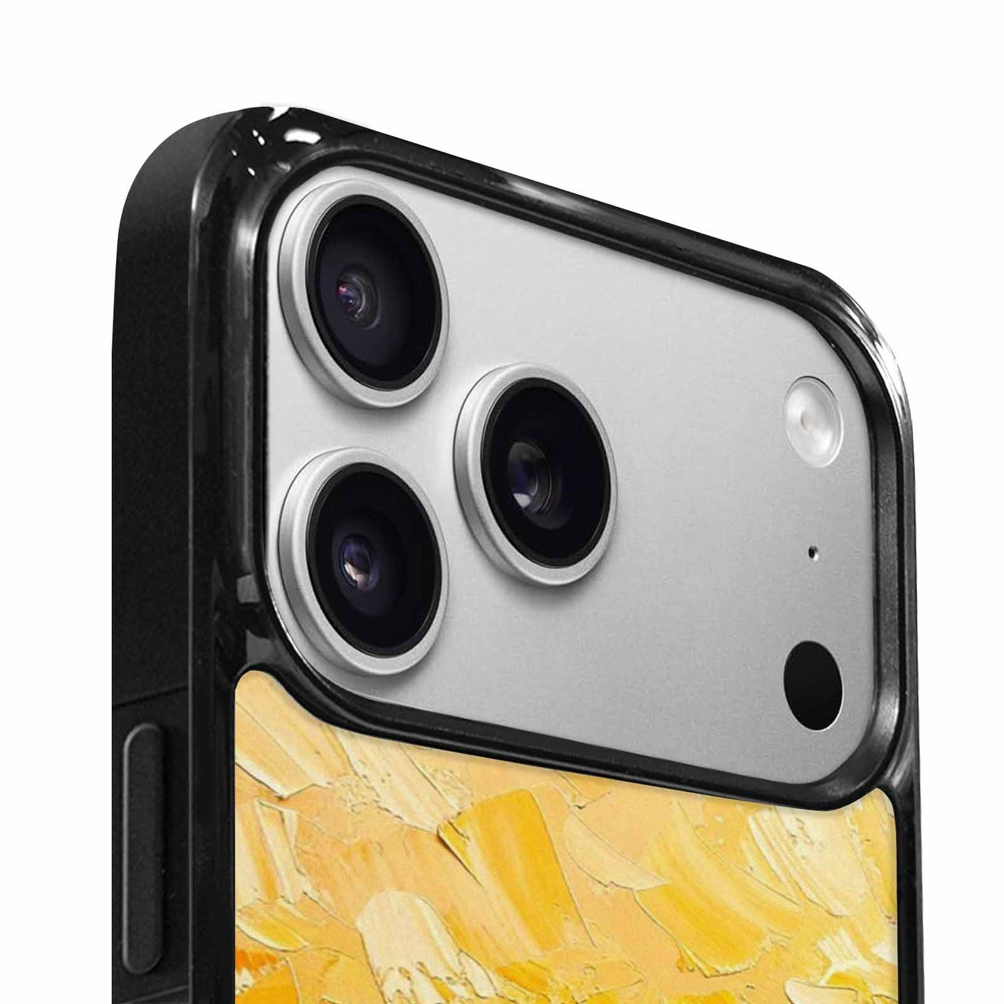iPhone 17 Pro Case — Impressionist Sunflower Brushstroke Pattern Hundreds Floral, Custom Art Phone Cover