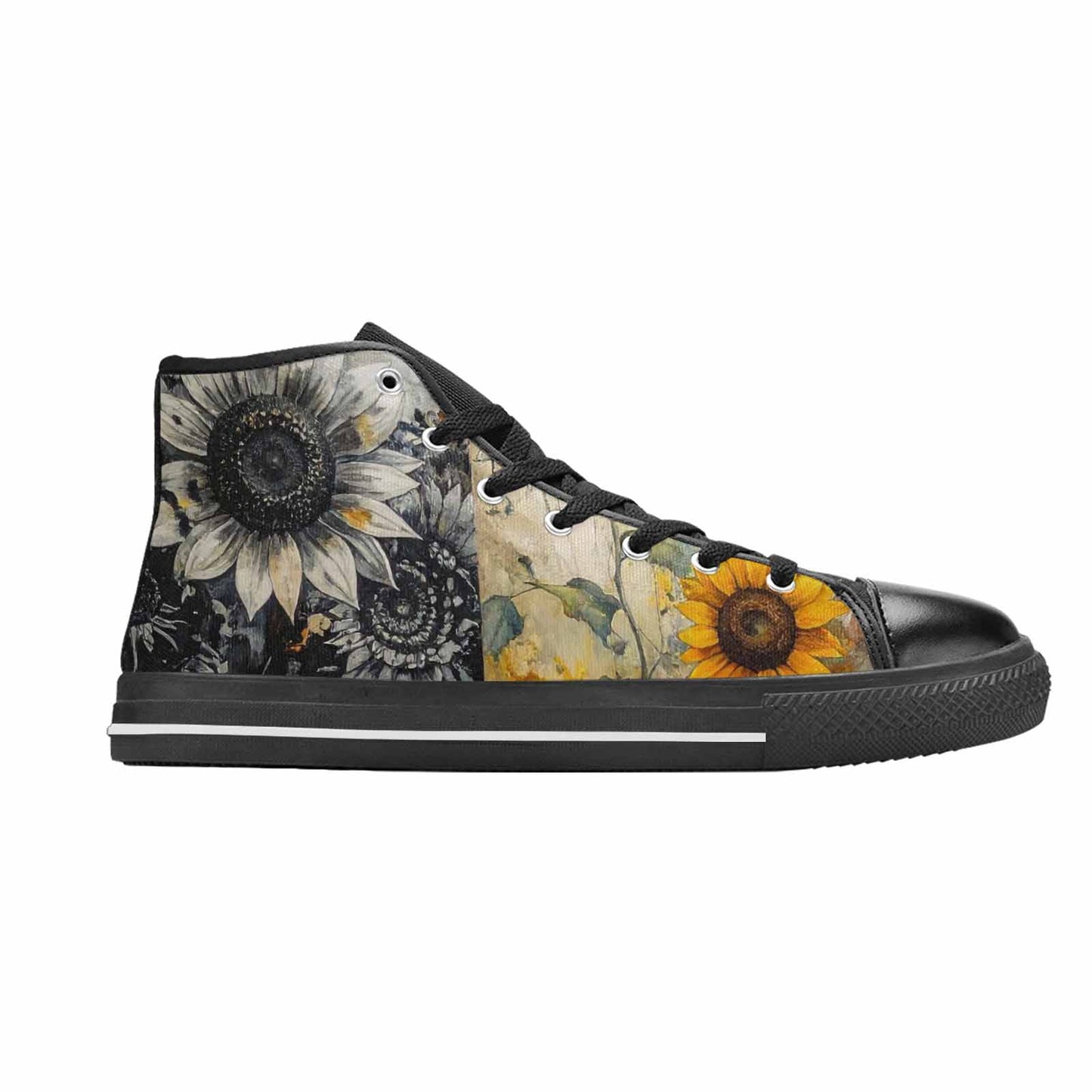 MEN'S Blend Melt Them High Top Canvas Neon Fantasy Shoes