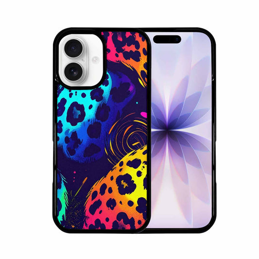 iPhone 17 Case — Leopard Print Neon Seamless Animal Print, Original Design Phone Case