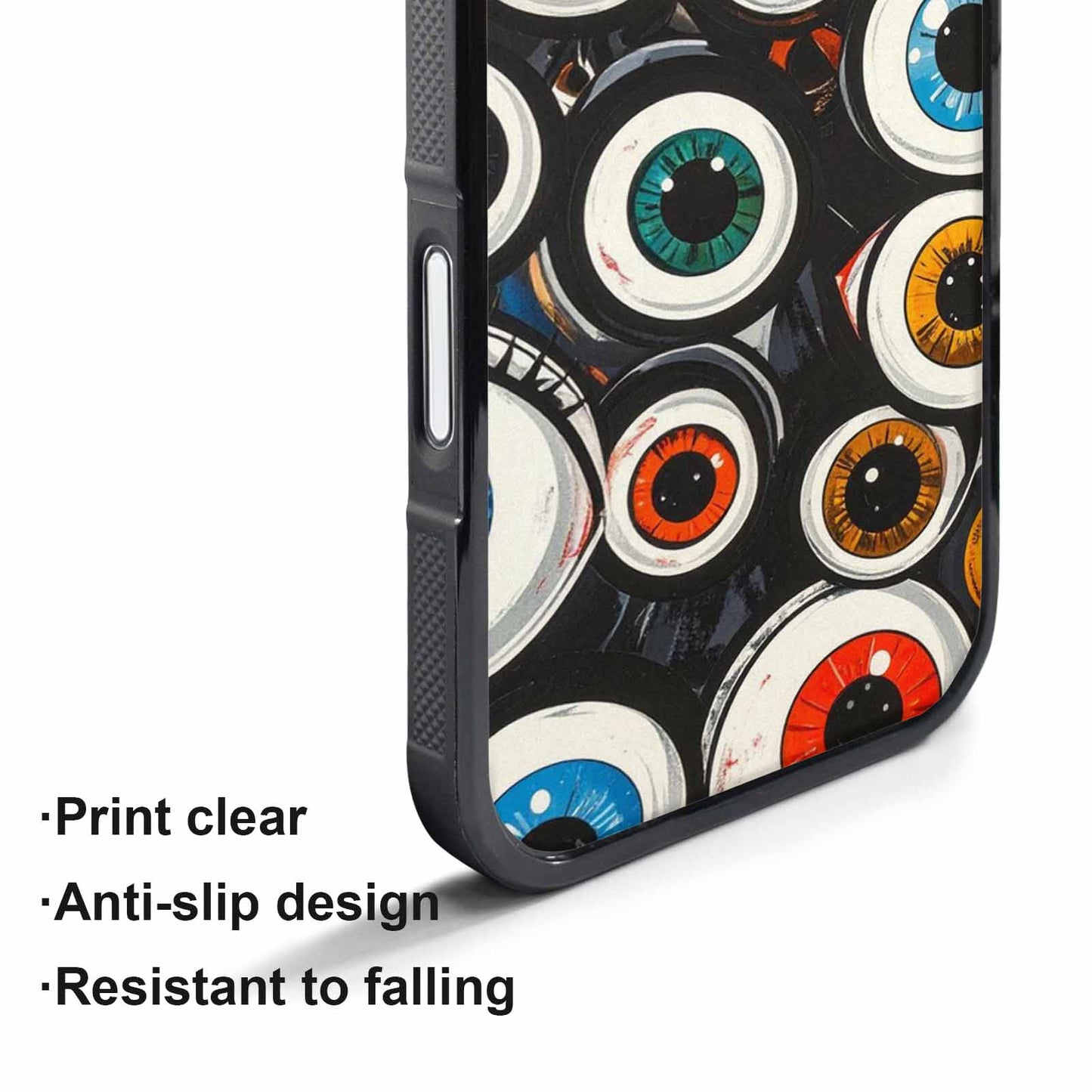 iPhone 17 Pro Case — Googly Cartoon Eyeballs Cartoon Cute, Custom Designed Case Cover