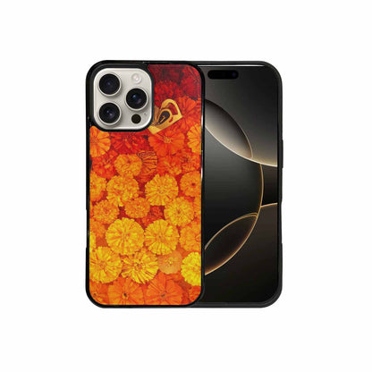 iPhone 16 Pro Max Case — Marigold Day Of The Dead Marigold, Personalized Phone Case