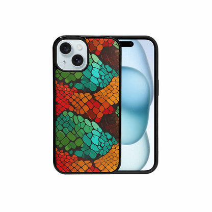 iPhone 15 Case — Dark Snake Print Custom, Custom Printed Phone Case