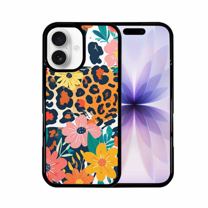 iPhone 17 Case — Leopard Print Floral Seamless Animal Print, Unique Phone Case Design
