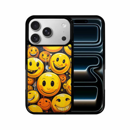 iPhone 17 Pro Case — Melting Moon Smiley Yellow Version Original, Customized Protective Case