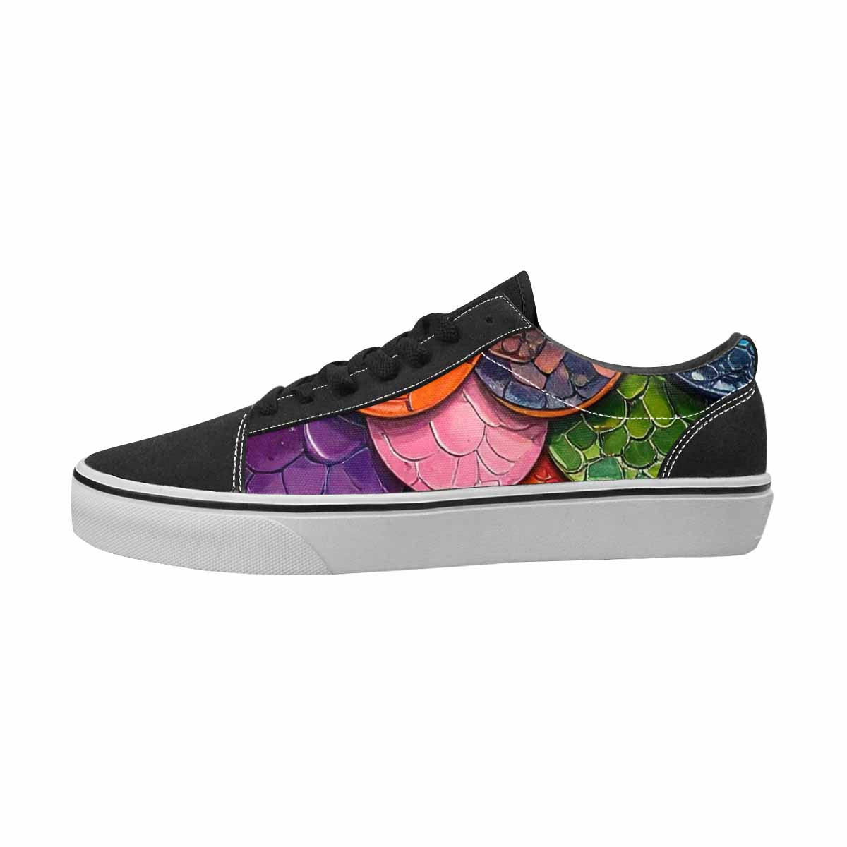 MEN'S Reptile Full Color Canvas Streetwear Kaleidoscope Custom Sneakers