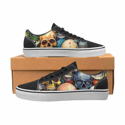 WOMEN'S Skulls Lace-Up Canvas Aesthetic Shoes