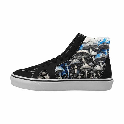 MEN'S Mushrooms (general) High Top Canvas Melting Art Custom Sneakers