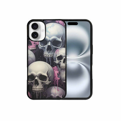 iPhone 16 Plus Case — Dark Black And White Color Tone, Personalized Phone Case
