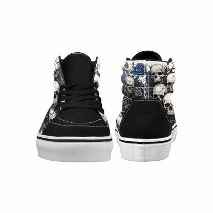MEN'S Skull Roses High Top Canvas Surreal Custom Shoes