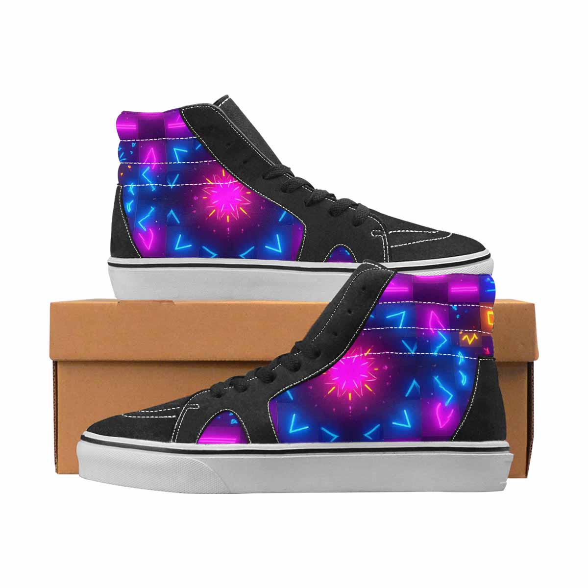 WOMEN'S 80S Retro High Top Canvas Original Design Cottagecore Custom Printed Shoes