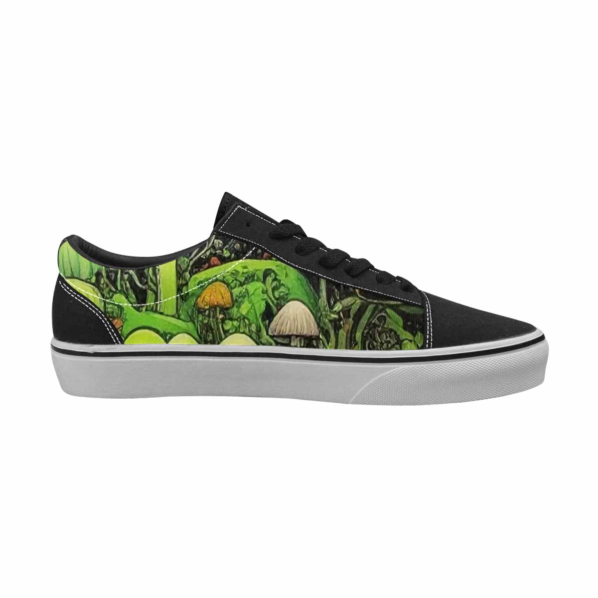 WOMEN'S Rainbow Drip Mushrooms Lace-Up Canvas Surreal Shoes