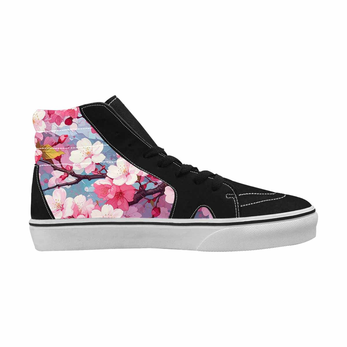 MEN'S Cherry Blossom Branch High Top Canvas Dreamlike Shoes