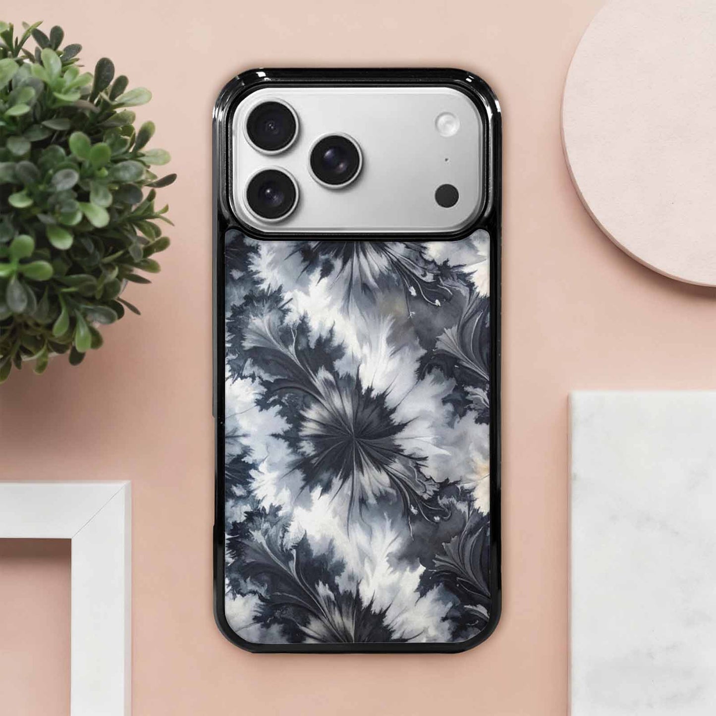 iPhone 17 Pro Max Case — Tie Dye Black And Tie Dye, Custom Made Phone Cover