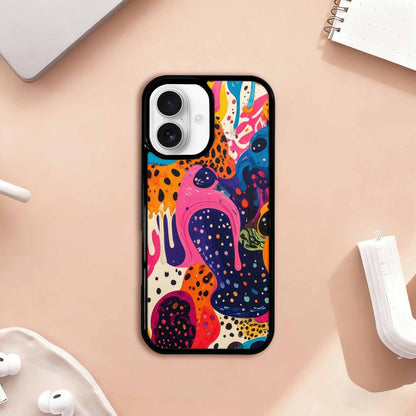 iPhone 17 Case — Melting Aliens Pattern Alien Scifi, Original Design Phone Case