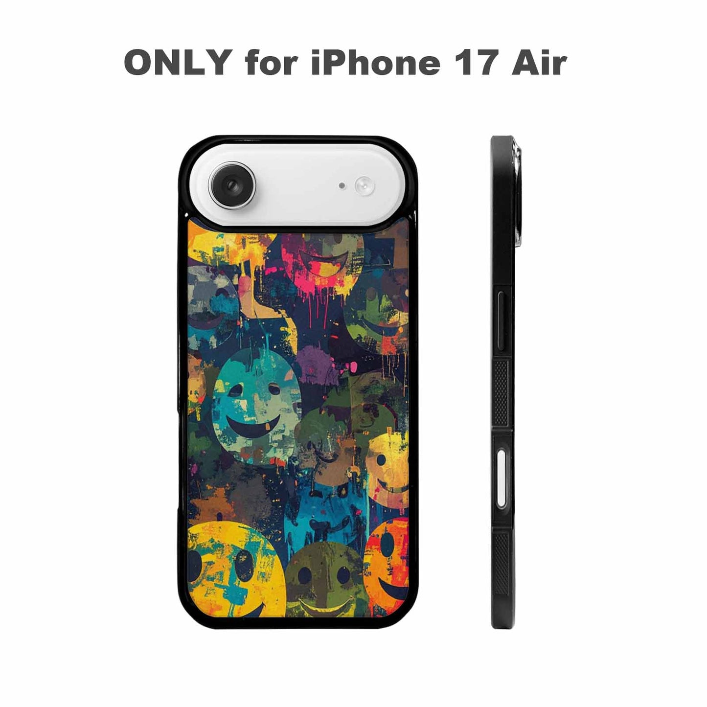 iPhone 17 Air Case — Smiley Faces Camosmiley Faces Gd7 Camo, Personalized Phone Case