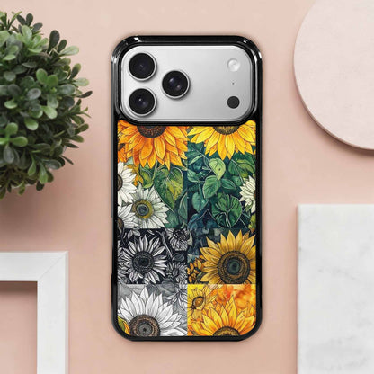 iPhone 17 Pro Max Case — Small Sunflower Pattern, Randomly Floral, Custom Art Phone Cover