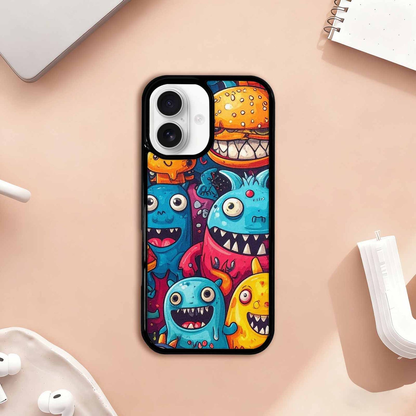 iPhone 17 Case — Small Cartoon Monster Character Cartoon Cute, Custom Art Phone Cover