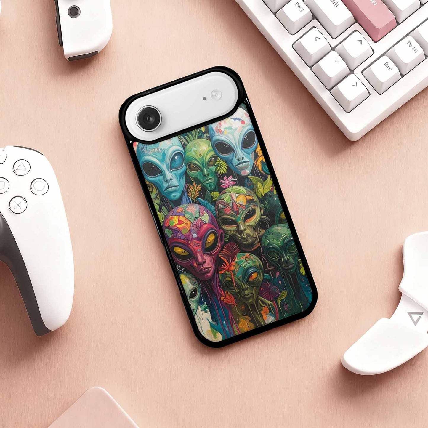 iPhone 17 Air Case — Aliens Pattern Hundreds Of Sma Alien, Custom Phone Case