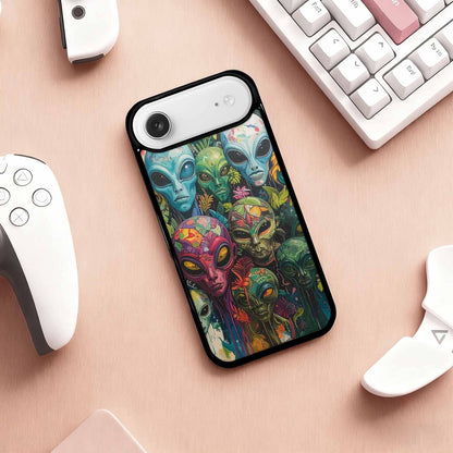 iPhone 17 Air Case — Aliens Pattern Hundreds Of Sma Alien, Custom Phone Case