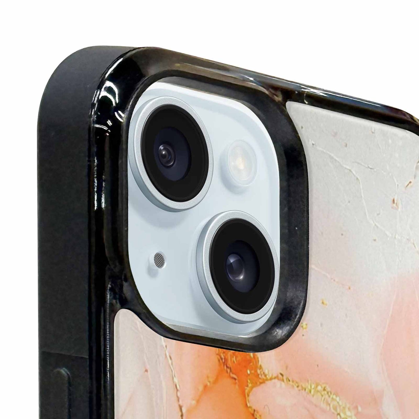 iPhone 15 Plus Case — Marble Vein Marble Veins Pattern Hundreds, Customized Protective Case