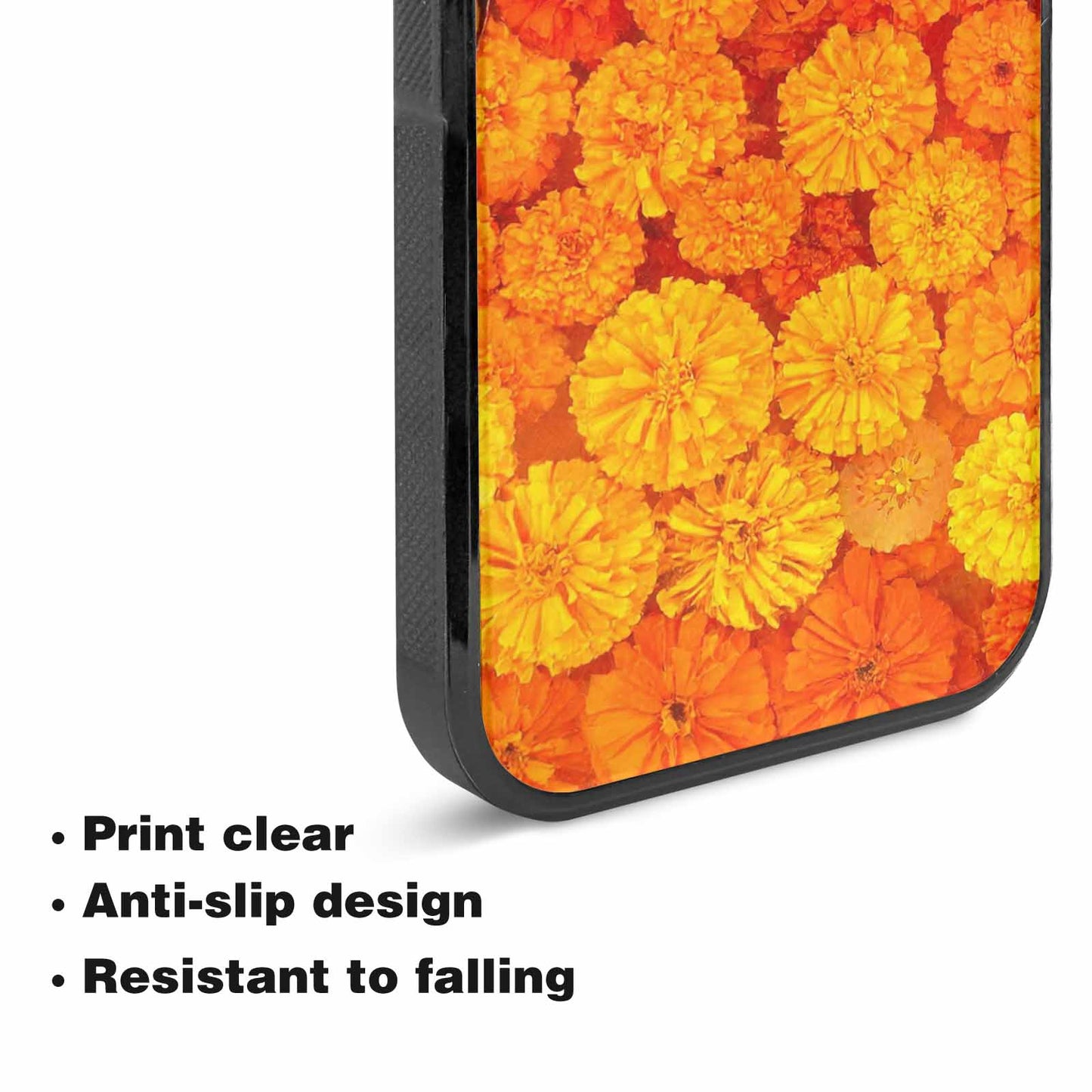 iPhone 15 Case — Marigold Day Of The Dead Marigold, Custom Art Phone Cover