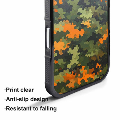 iPhone 17 Pro Case — Small Military Camouflage Blotch Pattern Camo, Unique Phone Case Design